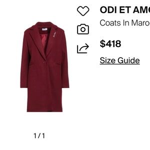 Women's Burgundy Coat